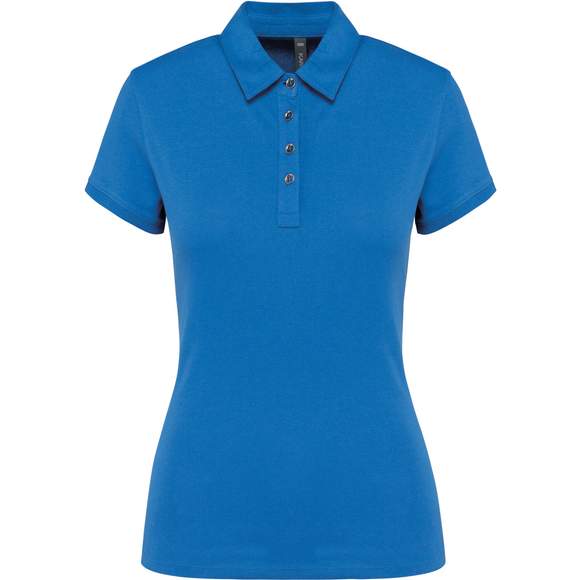 Polo jersey manches courtes femme