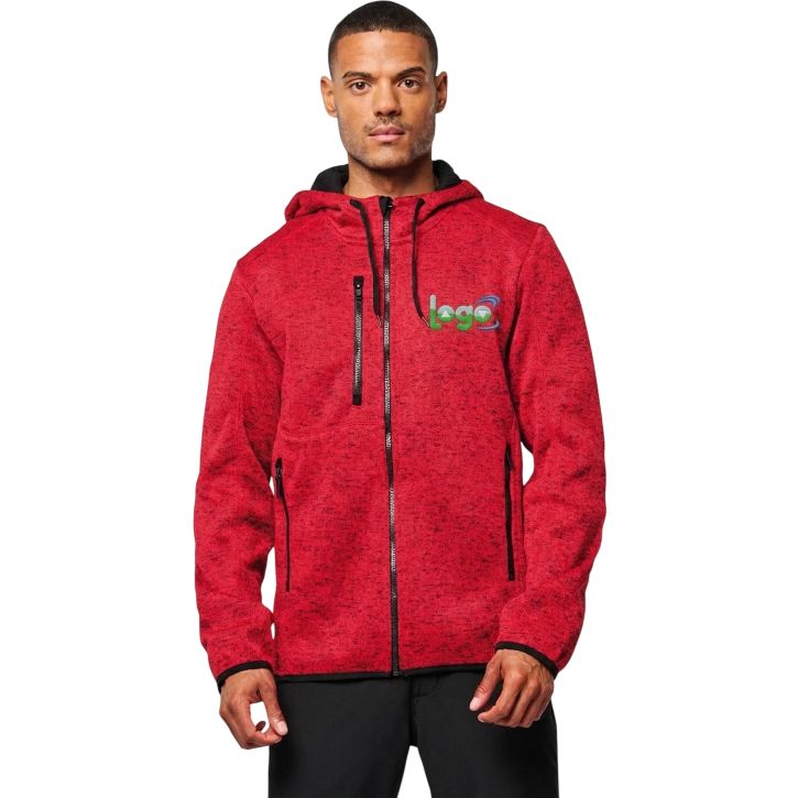 Image produit alternative Veste capuche chinée homme