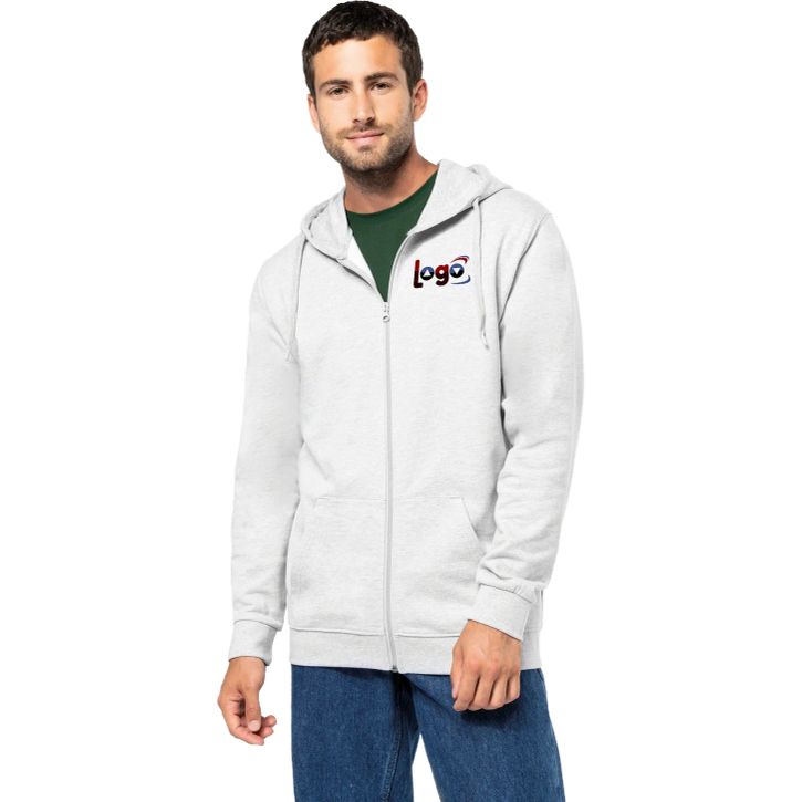 Image produit alternative Sweat-shirt recyclé zippé à capuche unisexe