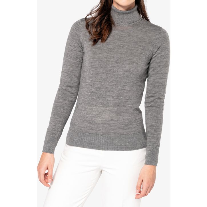 Image produit alternative Pull Mérinos col roulé femme