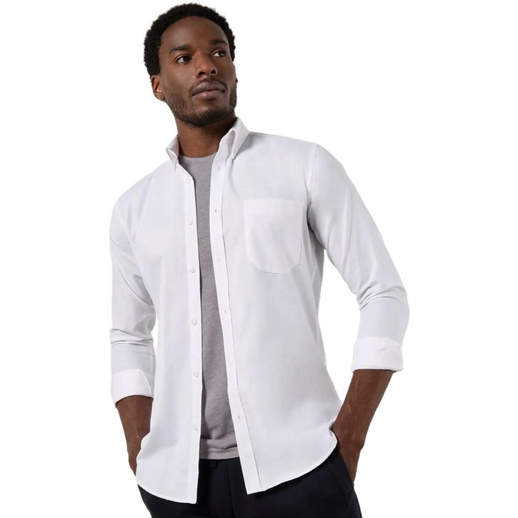 Slim Fit Workwear Oxford Shirt Long Sleeve