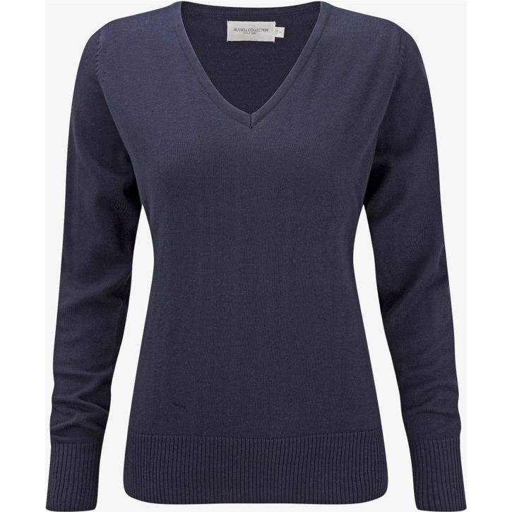 Image produit alternative Ladies' V-Neck Knitted Pullover