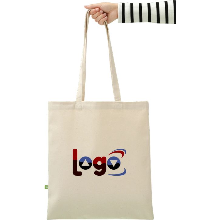 Image produit alternative Sac cabas en toile biologique à longues anses de qualité supérieure