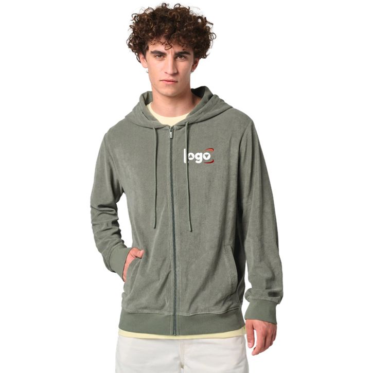 Image produit alternative Sweat-shirt en éponge zippé à capuche homme