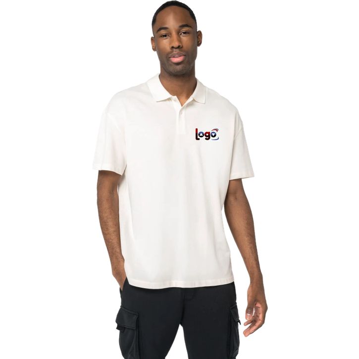 Image produit Polo maille piquée à épaules tombantes homme