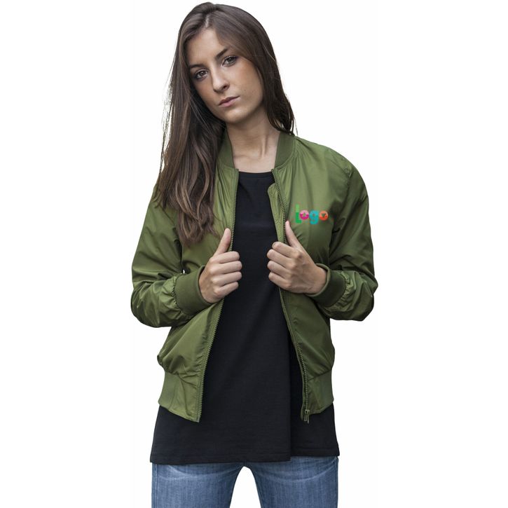 Image produit alternative Ladies Nylon Bomber Jacket