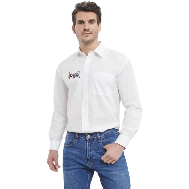 Image produit alternative Chemise en Popeline 100% Coton classique manches longues homme