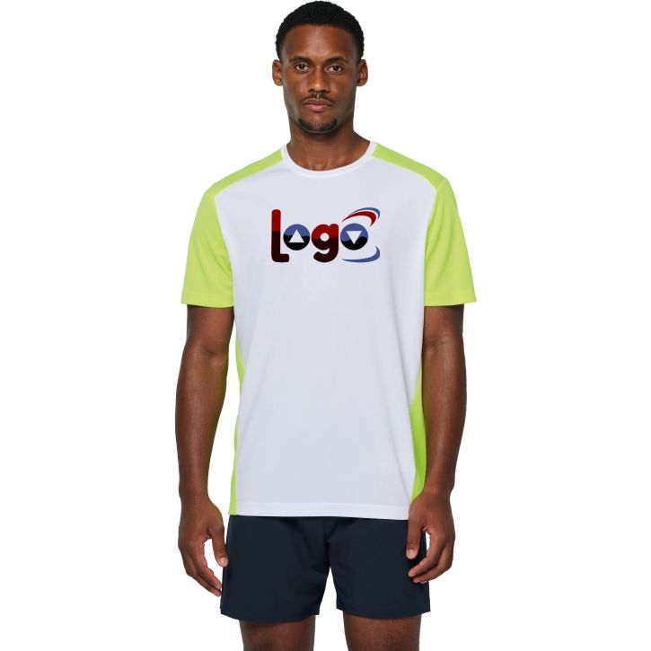 Image produit alternative T-shirt de sport écoresponsable bicolore homme