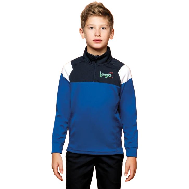 Image produit alternative Sweat d'entrainement 1/4 zip enfant