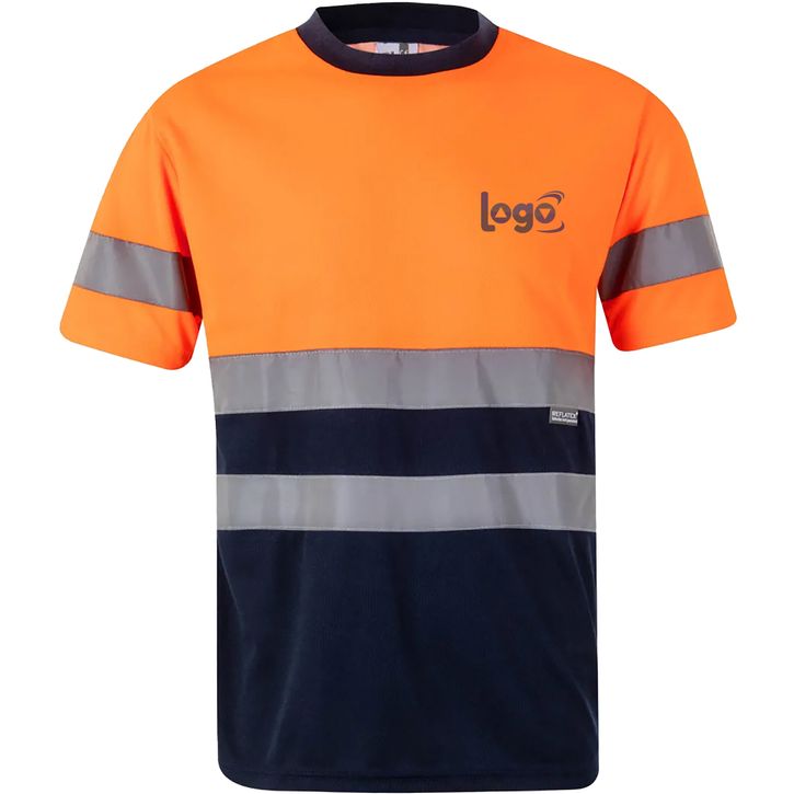 Image produit alternative T-shirt technique bicolore haute visibilité