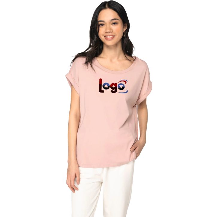 Image produit T-shirt manches à revers femme