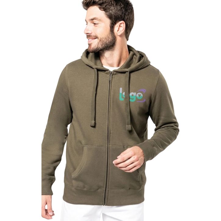 Image produit alternative Sweat-shirt capuche zippé unisexe
