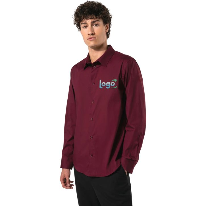 Image produit alternative Chemise coton / élasthanne manches longues homme
