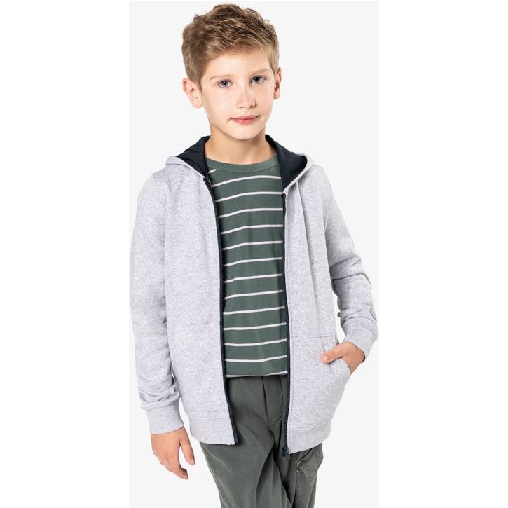 Image produit alternative Sweat-shirt zippé capuche enfant