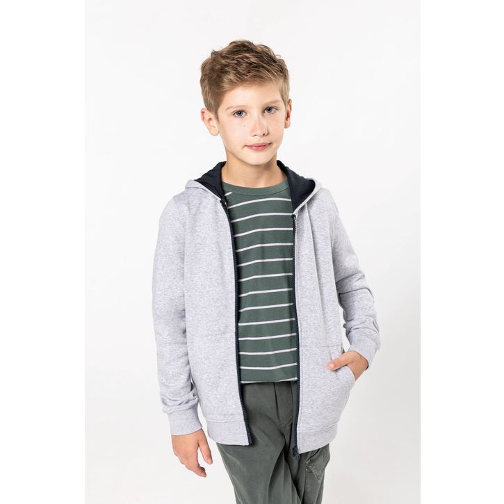 Image produit alternative Sweat-shirt zippé capuche enfant