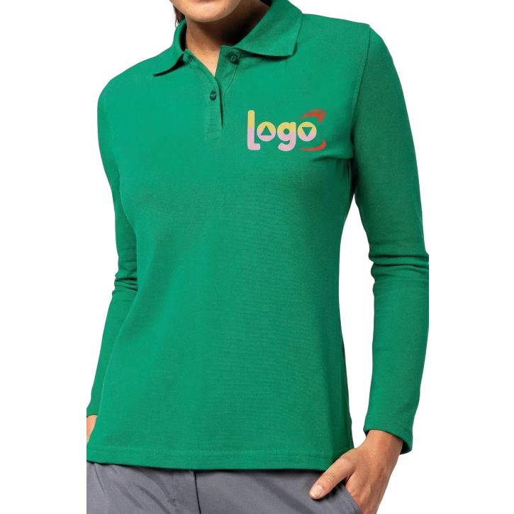 Image produit alternative Polo manches longues femme
