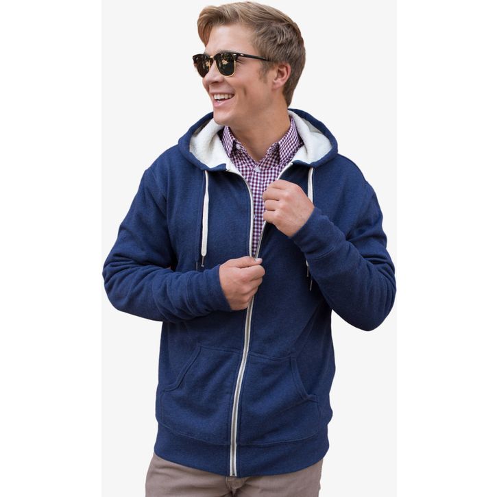 Image produit alternative Unisex Sherpa Lined Zip Hooded Jacket