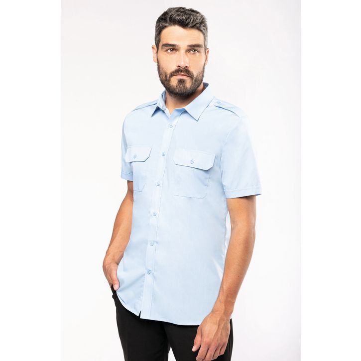 Image produit alternative Chemise pilote manches courtes homme