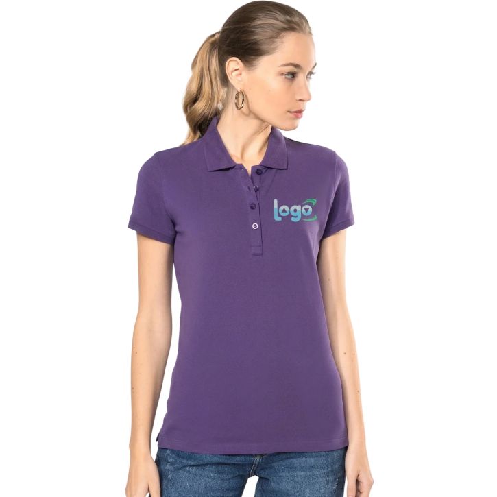 Image produit alternative Polo piqué manches courtes femme 