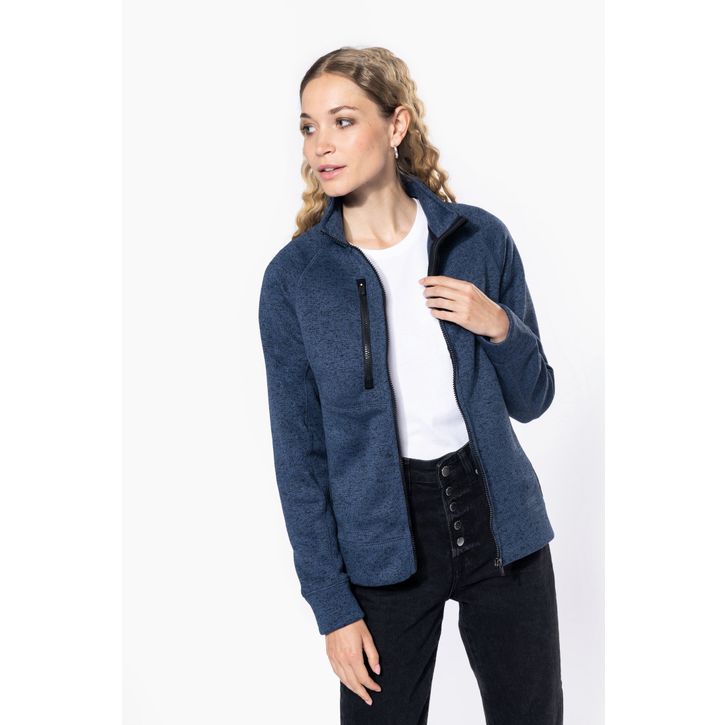 Image produit alternative Veste zippée chinée femme