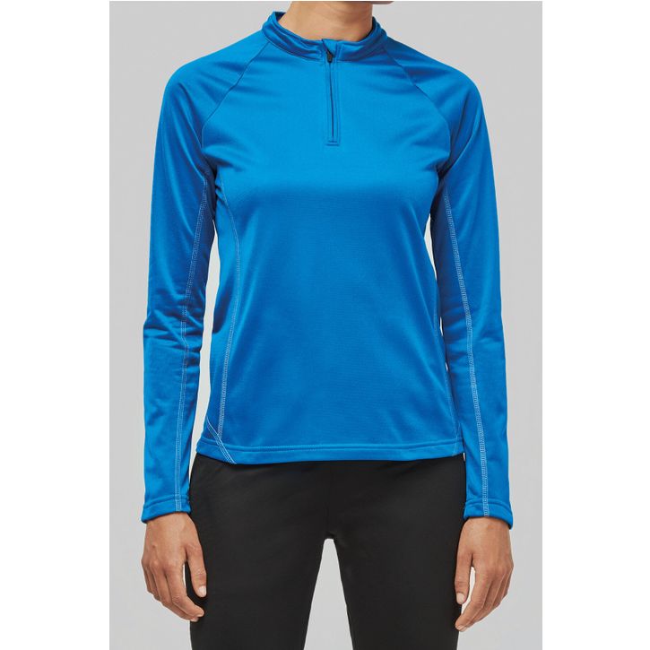 Image produit alternative Sweat running 1/4 zip femme